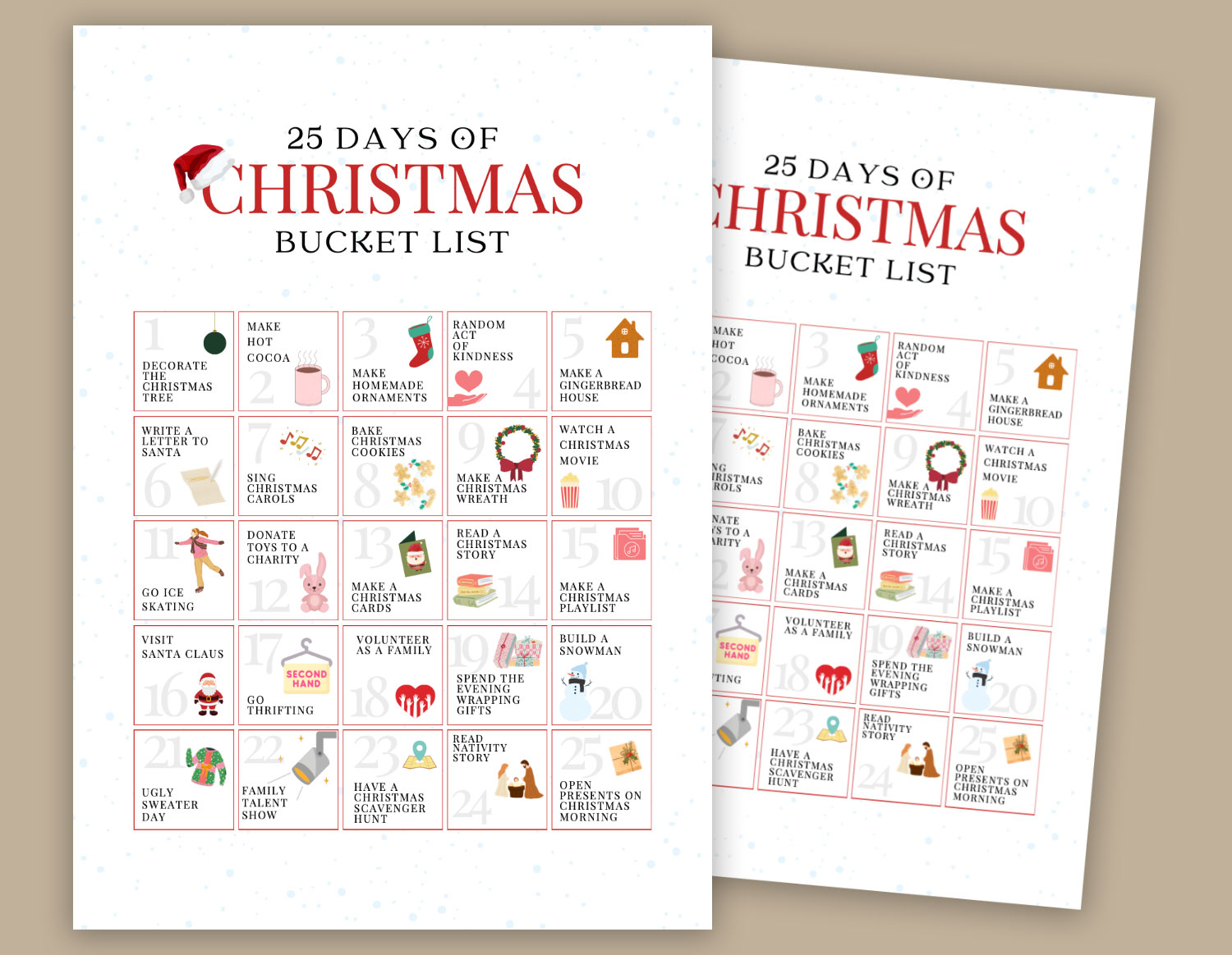 25 Days of Christmas Bucket List