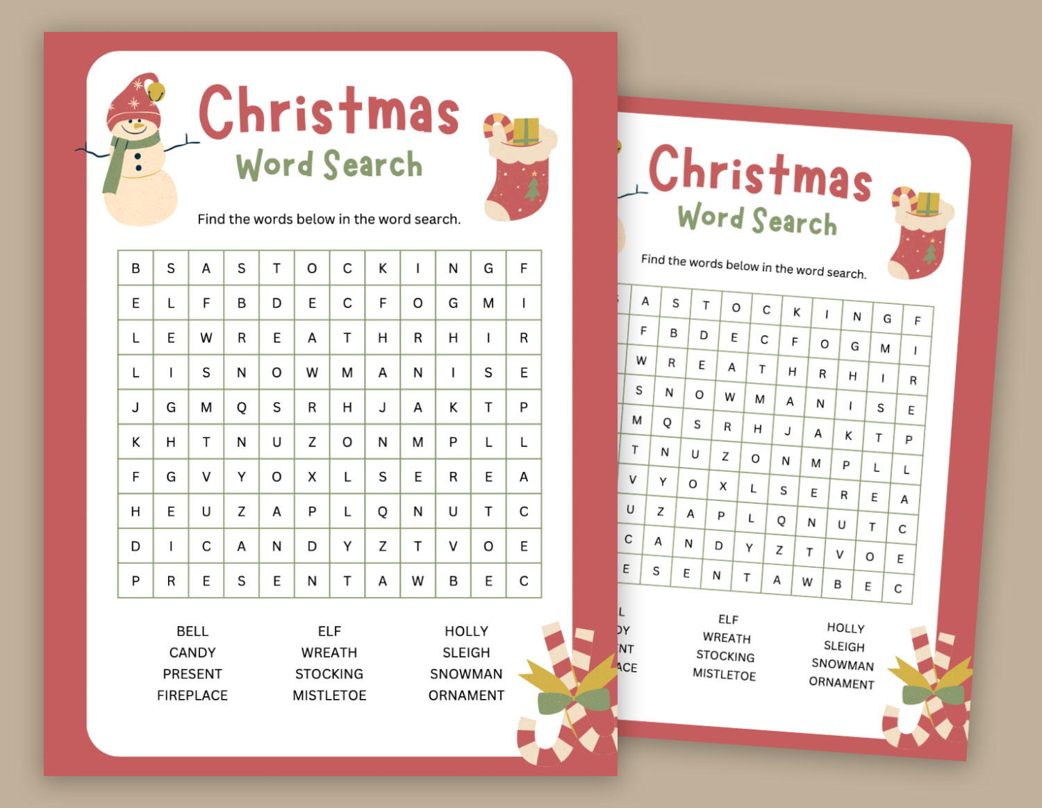 Christmas Word Search